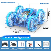 AmazeFun Obojživelné vozidlo Dálkově ovládané auto od 4 5 6 7 8 9 let 4WD 360° RC auto Vnitřní a venkovní hračky pro děti Loď na